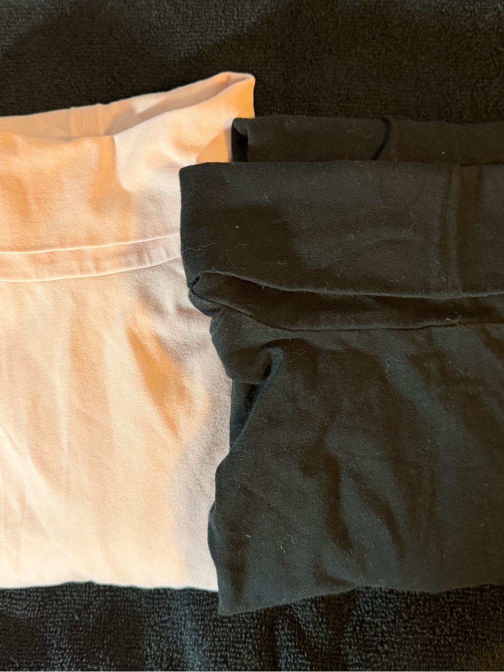 Talbots Women’s Size S Solid Turtleneck Long Sleeve Tops Lot 2 Pink, Black